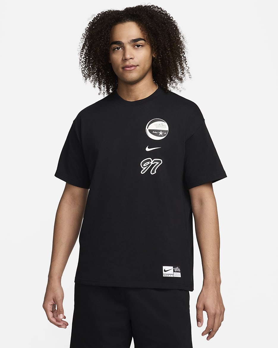 ★Nike★ Max90 Basketball T-Shirt M Black HJ3437010 HJ3437-0 Nike Men's Max90 Basketball T-Shirt. Nike.com